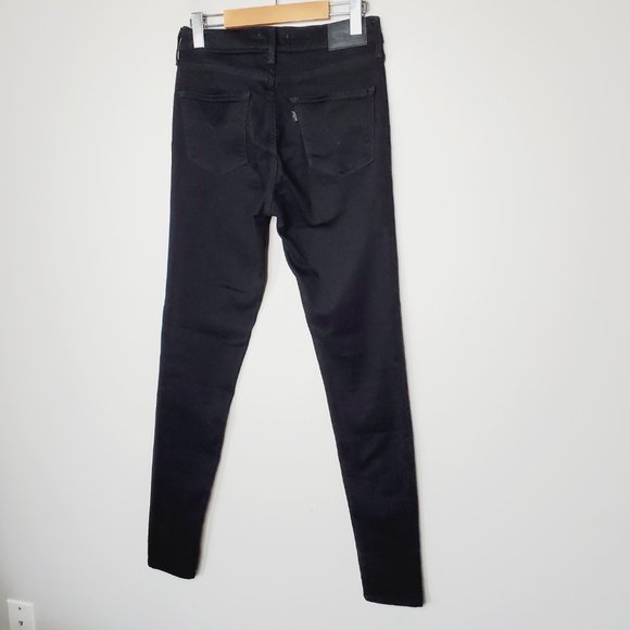 LEVI'S 720 Black High Rise Super Skinny Jeans - Picture 4 of 11